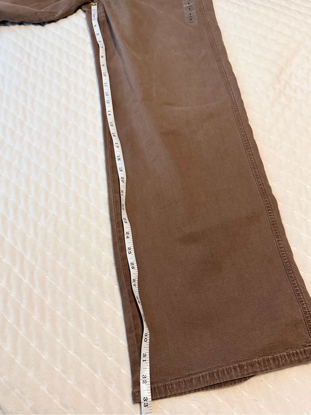 NWT AE Stretch High Waisted Utility Stovepipe Brown Jeans Pants 8L 29W - Picture 10 of 14